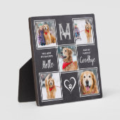 Plaque Photo Rustic Pet Memorial Keepsaké photo Collage (Recto)