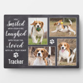 Plaque Photo Rustic Pet Memorial Keepsaké photo Collage (Devant)