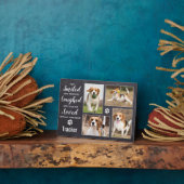 Plaque Photo Rustic Pet Memorial Keepsaké photo Collage (Côté)