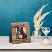 Plaque Photo Rustic Pet Memorial Photo (Insitu)