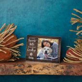 Plaque Photo Rustic Pet Memorial Photo personnalisée (Côté)