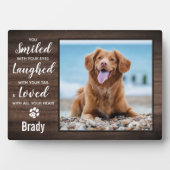 Plaque Photo Rustic Pet Perte Cadeau Personnalisé Pet Memorial (Devant)