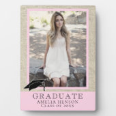 Plaque Photo Rustic Pink Graduate Photo (Devant)