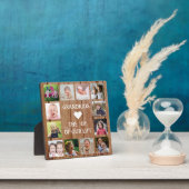 Plaque Photo Rustic Wood 12 Photo Collage Grandkid (Insitu)
