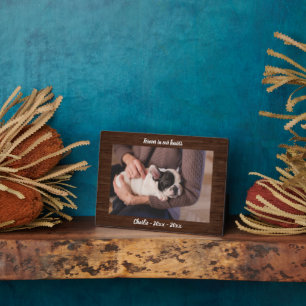 Plaque Photo Rustic Wood Photo Dog Memorial Keepsake