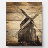 Plaque Photo rustic wood western windmill Barn wedding (Devant)