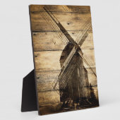 Plaque Photo rustic wood western windmill Barn wedding (Côté)