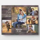 Plaque Photo Rustique 5 Photo Collage Vous êtes le bois unique (Devant)
