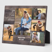 Plaque Photo Rustique 5 Photo Collage Vous êtes le bois unique (Côté)