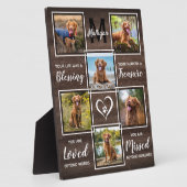 Plaque Photo Rustique En Mémoire Amoureuse Pet Photo Collage (Côté)