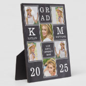 Plaque Photo Rustique Graduate Custom Unique 6 Diplôme Photo (Côté)