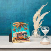 Plaque Photo RV rétro et palmiers (Insitu)