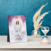 Plaque Photo Sable Collie Angel au Ciel - Photo de souvenir d'a (Côté)