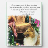 Plaque Photo Sable Rough Collie Là Où L'Amour Grandit (Devant)