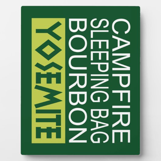 Plaque Photo Sac couché de feu Bourbon Yosemite (Devant)