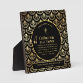 Plaque Photo Sacré Nouveau Ordonné Pasteur Bible Verse Personna (Recto)