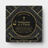 Plaque Photo Sacré Nouveau Ordonné Pasteur Bible Verse Personna (Devant)