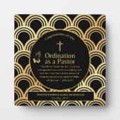 Plaque Photo Sacré Pasteur nouvellement ordonné Cadeau personna (Devant)