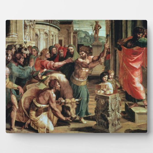 Plaque Photo Sacrifice at Lystra (Devant)