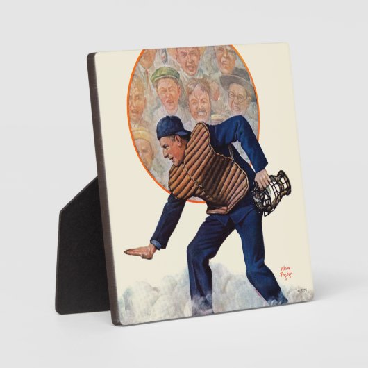 Plaque Photo Safe at the plate (Recto)