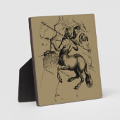 Plaque Photo Sagittarius Constellation Carte Engraving Hevelius (Recto)