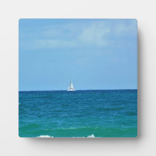 Plaque Photo Sailboat, Fort Lauderdale, Florida