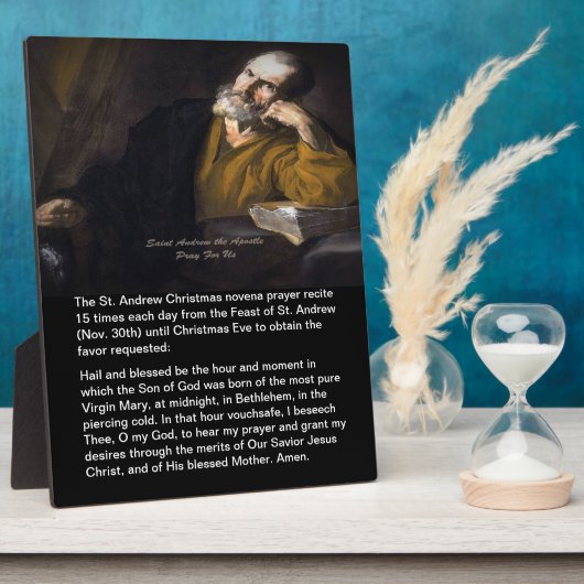 Plaque Photo Saint Andrew Christmas Novena (Côté)