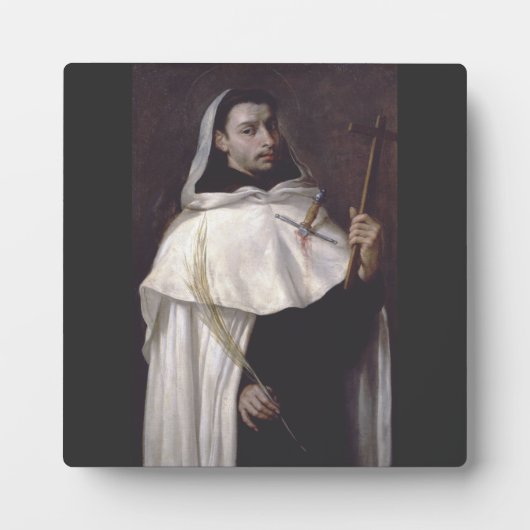 Plaque Photo Saint Ange de Jérusalem Martyr et Prêcheur (Devant)