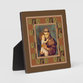 Plaque Photo Saint Antoine de Padoue avec Bébé Jésus (Recto)