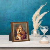 Plaque Photo Saint Antoine de Padoue avec Bébé Jésus (Insitu)