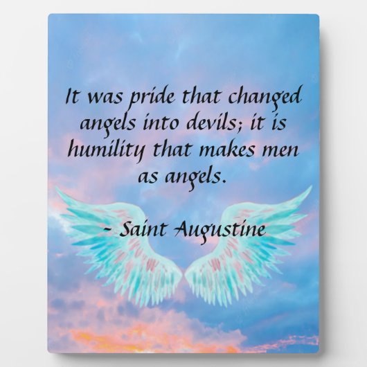 Plaque Photo Saint Augustine (Devant)