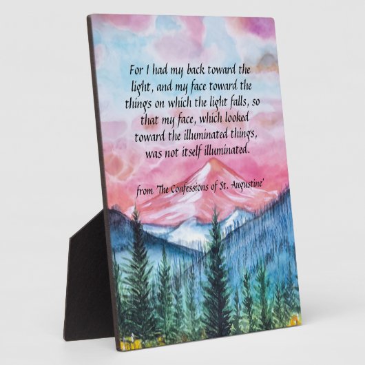 Plaque Photo Saint Augustine (Côté)