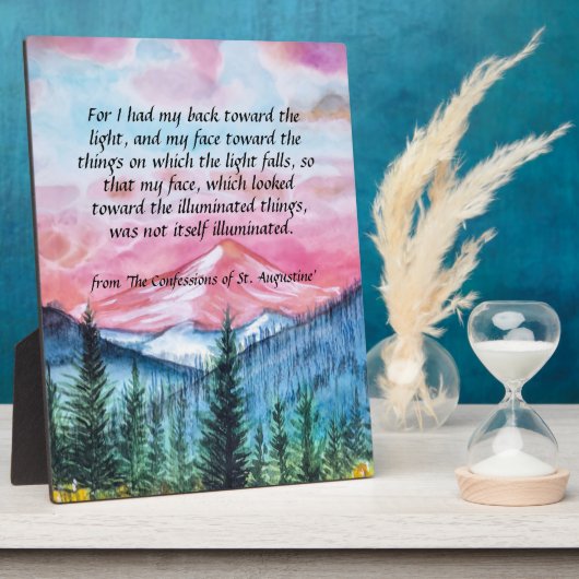 Plaque Photo Saint Augustine (Côté)