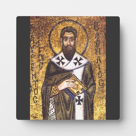 Plaque Photo Saint Basile de Césarée (Devant)