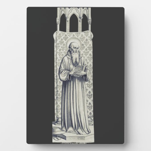 Plaque Photo Saint Bonaventure, Ph.D. (Devant)