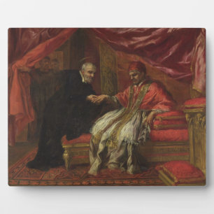 Plaque Photo Saint Filippo Neri Curing Pope Clemente VIII