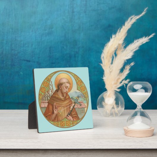 Plaque Photo Saint François d'Assise (BK 002) (Insitu)