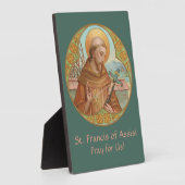Plaque Photo Saint François d'Assise (BK 002) 5"x7" (Côté)