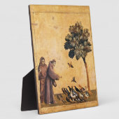 Plaque Photo Saint François D'Assise Prêchant Aux Oiseaux (Côté)