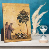 Plaque Photo Saint François D'Assise Prêchant Aux Oiseaux (Côté)