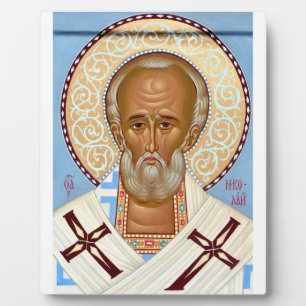 Plaque Photo Saint Nicolas de Myre Art Orthodoxe Premium
