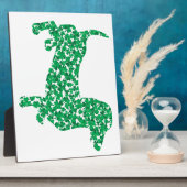 Plaque Photo Saint Patrick's Day Dachshund (Côté)