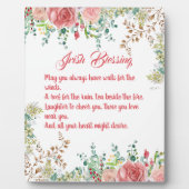 Plaque Photo Saint Patrick's Day Irish Blessing Rose Collage (Devant)