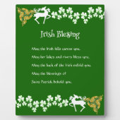 Plaque Photo Saint Patrick's Day Irish Celtic Deer Shamrock (Devant)