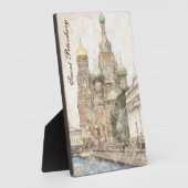 Plaque Photo Saint-Petersbourg, Russie (Côté)