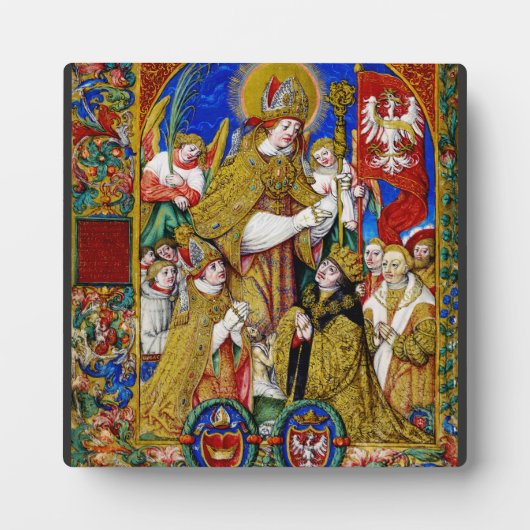 Plaque Photo Saint Stanislaus évêque et martyr (Devant)