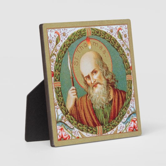 Plaque Photo Saint Thomas l'Apôtre (JMAS 12) (Recto)