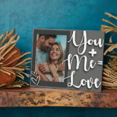 Plaque Photo Saint Valentin, cadeau moi + vous = Citation d'amo (Côté)