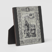 Plaque Photo Saint Valentin de Rome Gravure Premium Art (Recto)