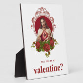 Plaque Photo Saint Valentin Jésus Sacré Coeur Catholique Religi (Côté)